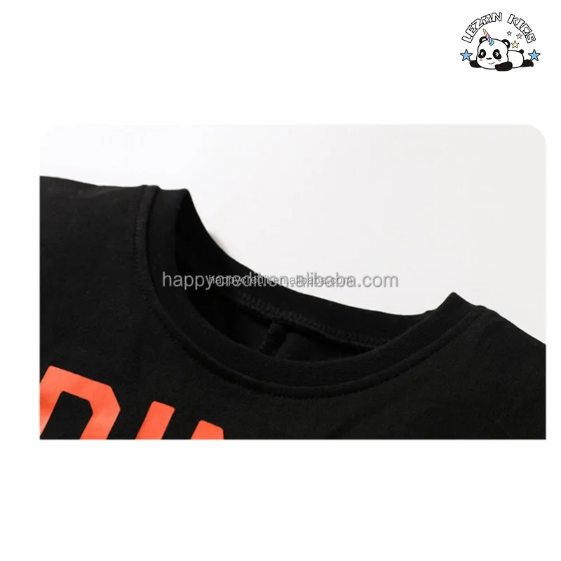 LEZONKIDS - New Cartoon Printed Casual Short T-shirt Shorts Two Pieces Outside Wear Summer Boys Clothing Set